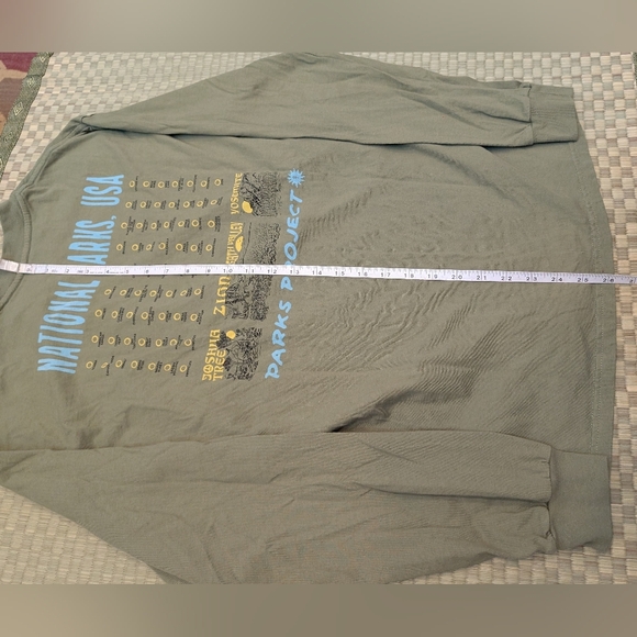 Arka Project National Parks Long Sleeve T-shirt Green Size Medium - Picture 5 of 5